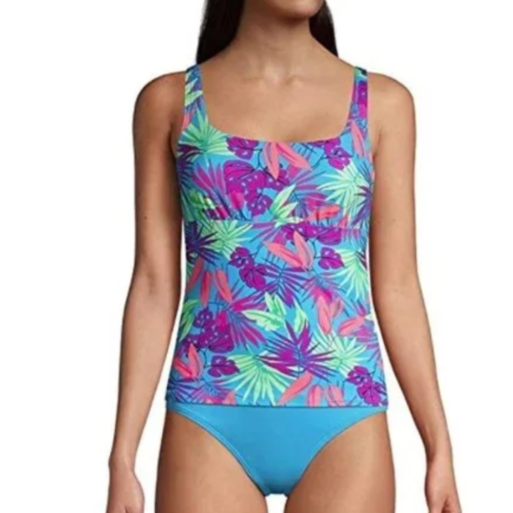EUC Lands End Underwire Bathing Suit Top- 24W